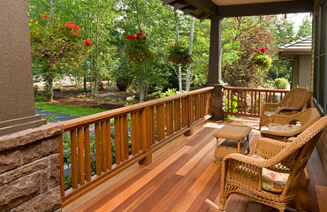 Cedar Decking in Castaic